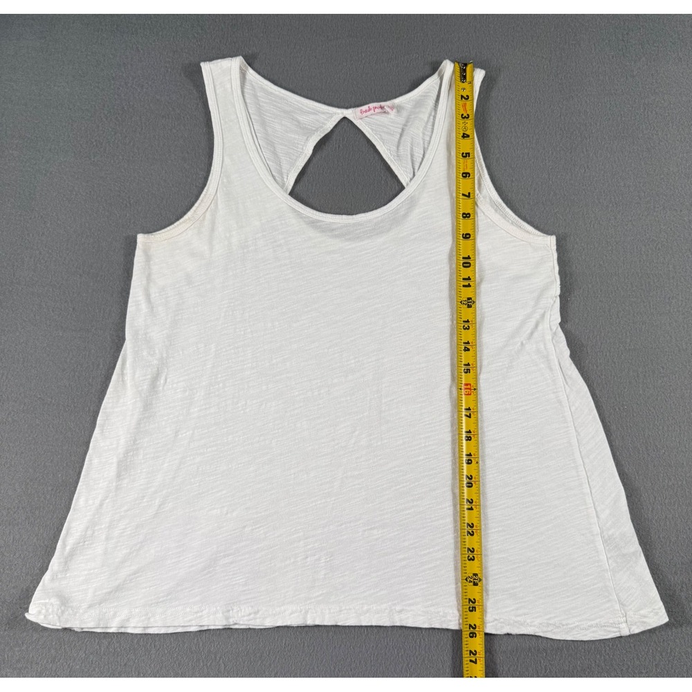 Vintage Fresh Produce Chloe Tank Top Women's M White Cotton USA Y2K 90s Summer - Picture 5 of 6